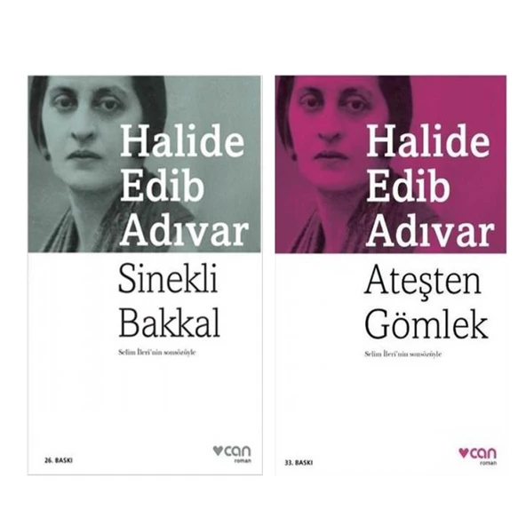 Can Yayınları Halide E. Adıvar Sinekli Bakkal ve Ateşten Gömlek 2 Kitap Set