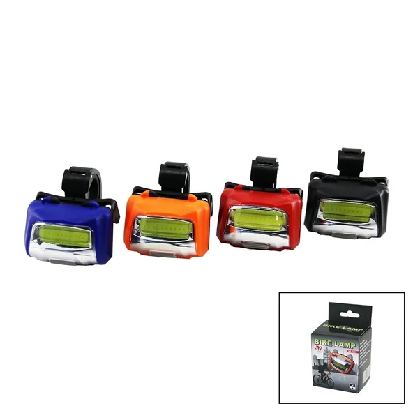 BIKE LAMP PİLLİ BİSİKLET LAMBASI 3W - 200 LUMMENS - 20MT AYDINLATMA (5047)