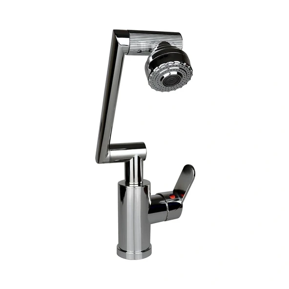 KROM - 1080 DERECE DÖNEBİLEN ÇOK FONKSİYONLU MUSLUK BATARYA KTX-3309 (5047)