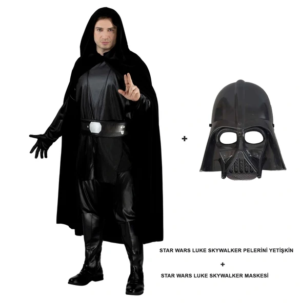 Star Wars Luke Skywalker Pelerini Yetişkin Ve Maskesi (5047)