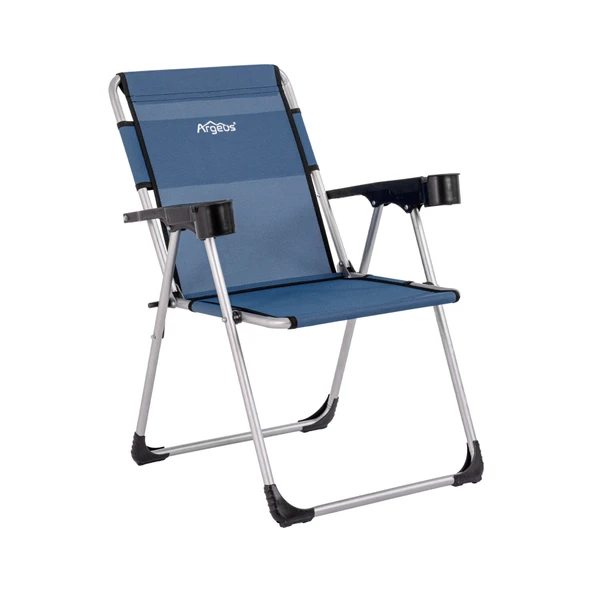Katlanabilir Piknik ve Kamp Sandalyesi - Bardaklıklı - Rock - Safir (A-30)