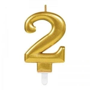 2 Rakam Mum Gold Renk (5047)