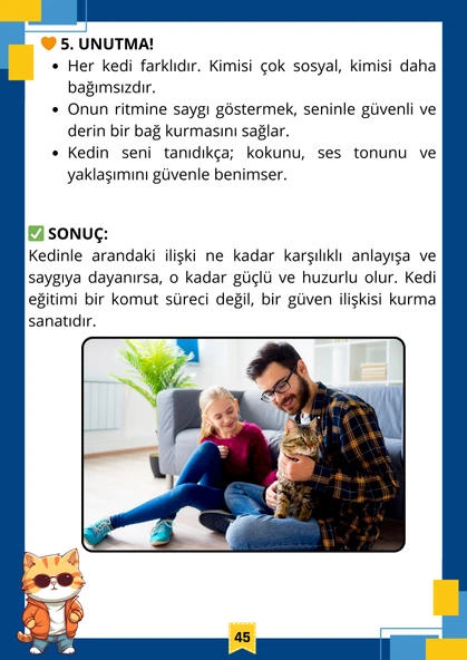 Kedi Sahibi Eğitim Kitabı (Renkli-Resimli) - Resim 5