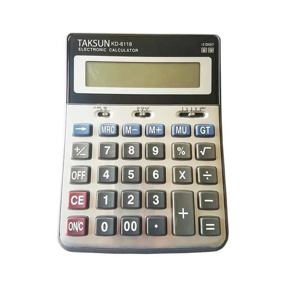 12 HANELİ HESAP MAKİNESİ TS-6118 (5047)