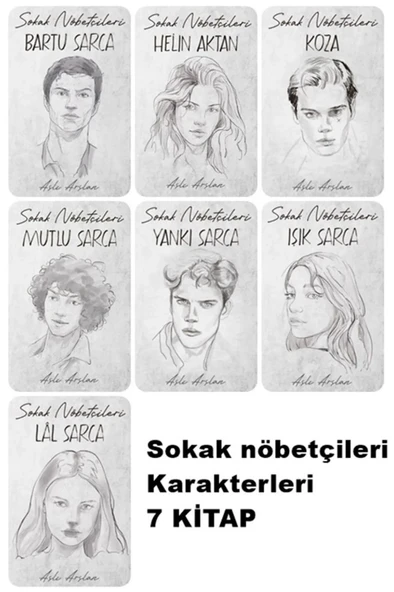 İndigo Kitap Sokak Nöbetçileri Karakter Günlükleri Serisi Mutlu -Yankı -Koza -Lal -Işık -Helin Aktan-Bartu Sarca