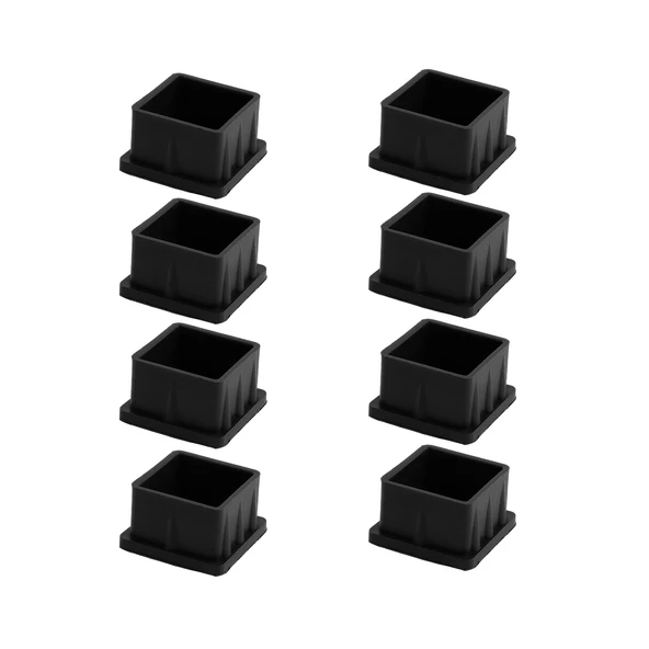 Masa Sandalye Sehpa Ayak Tapası Kare Tıpa Papuç Takoz 40 mm x 40 mm Parke Zemin Koruyucu 8 Adet - 5