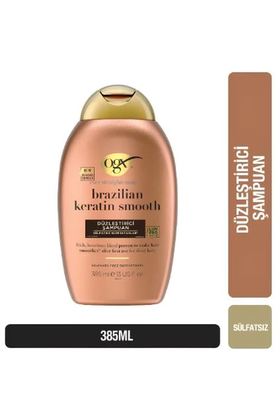 Ogx Brazilian Keratin Smooth Düzleştirici Şampuan 385 ml