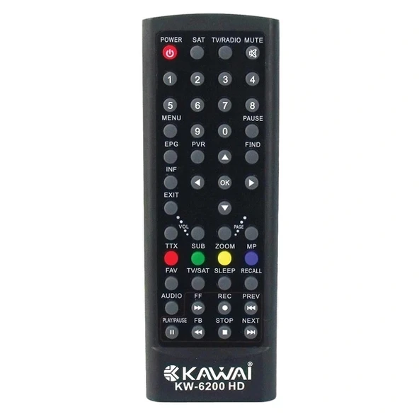 KR KAWAİ KW-6200 HD UYDU KUMANDASI (31808=31533) (5047)