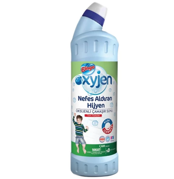 Bingo Oksijen Çamaşır Suyu 750 ml Ferahlatan Hijyen
