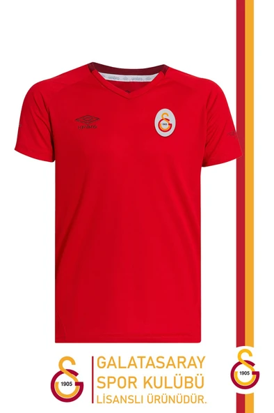 Galatasaray Orijinal Lisanslı Umbro V Yaka Kırmızı T-Shirt