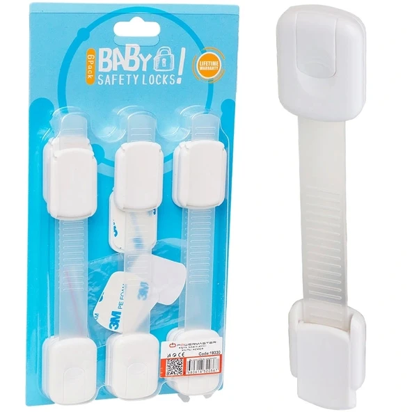 DOLAP VE ÇEKMECE KİLİTLİ KEMER 6LI SET (5047)