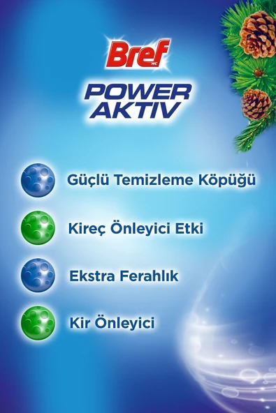 Power Aktiv Katı Tuvalet Bloğu 5 Adet Çam Ikili (5'Lİ SET) - 4