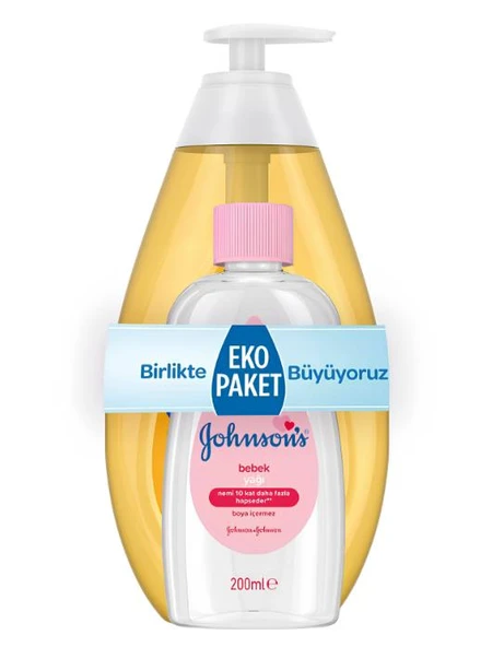 Johnson's Baby Bebek Şampuanı 750ml + Bebek Yağı 200ml