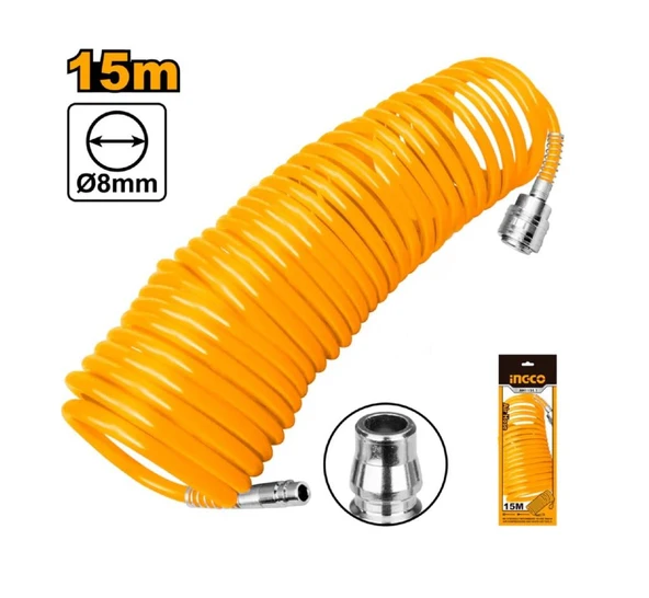 İngco AH1151 Spiral Hava Hortumu 15 Mt - 2