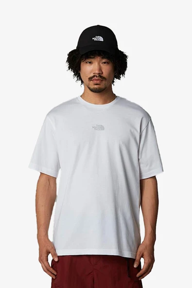 The Nort Face U Ss Never Stop Relaxed Erkek Beyaz T-Shirt NF0A8C3AFN41