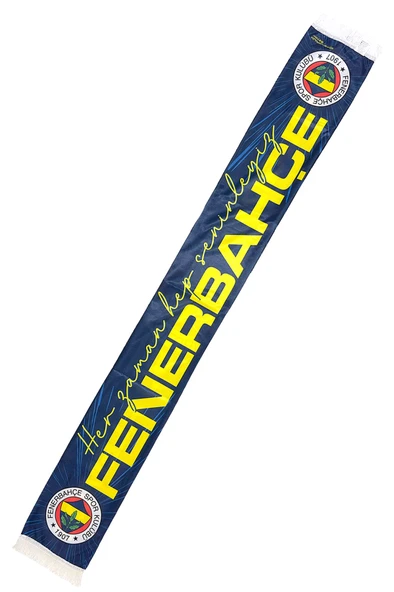 Fenerbahçe Orijinal Lisanslı Her Zaman Hep Seninleyiz Saten Şal Atkı - 4