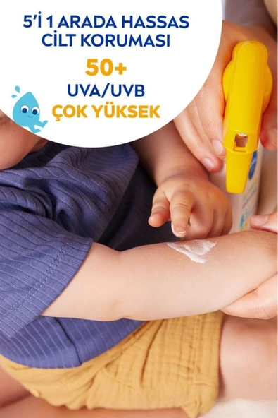 SUN SPF50 Bebek ve Çocuklar İçin Güneş Koruyucu Sprey 270ml, Hassas Cilt Koruma, Suya Dayanıklı - 5