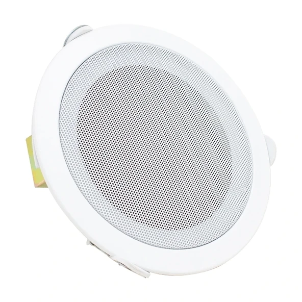18 CM 6 WATT BEYAZ TRAFOLU METAL KASA ALÇIPAN HOPARLÖR (DELİK ÇAPI 15 CM) (5047)