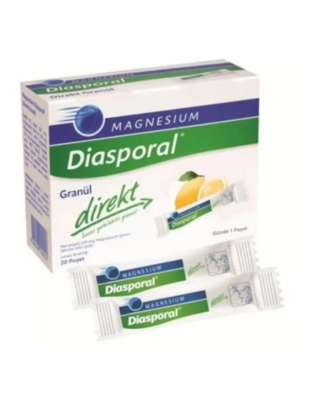 Magnesium Diasporal Direkt Granül 20 Poşet