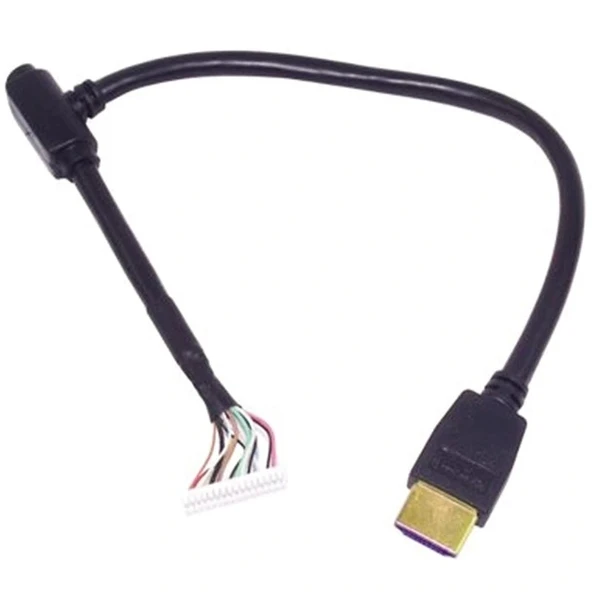 HDMI ŞASE KABLOLU (MİNİ HDLER İÇİN KIRILAN UÇ)  16 PİNLİ (5047)