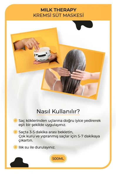 Milk Therapy Maske 500 Ml - 2 Adet - 3