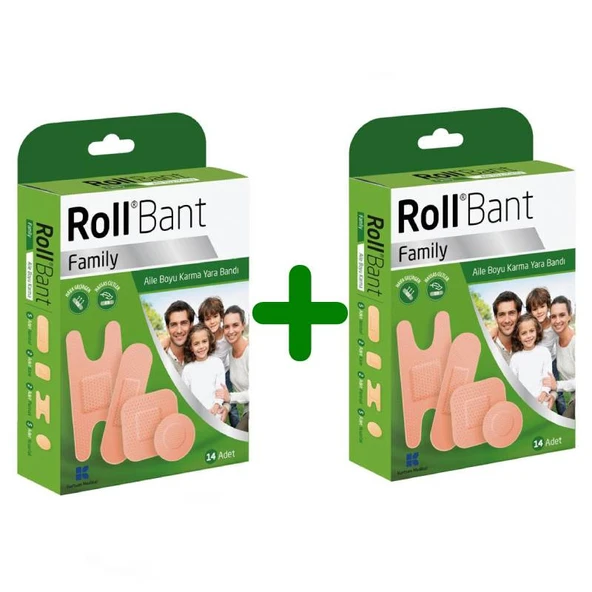 Rollbant Aile Boyu Karma Yara Bandı 14 x 2 adet