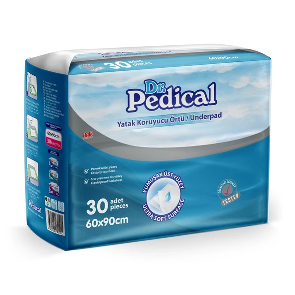 Dr.Pedical Yatak Koruyucu Örtü 60x90 Cm 30 lu