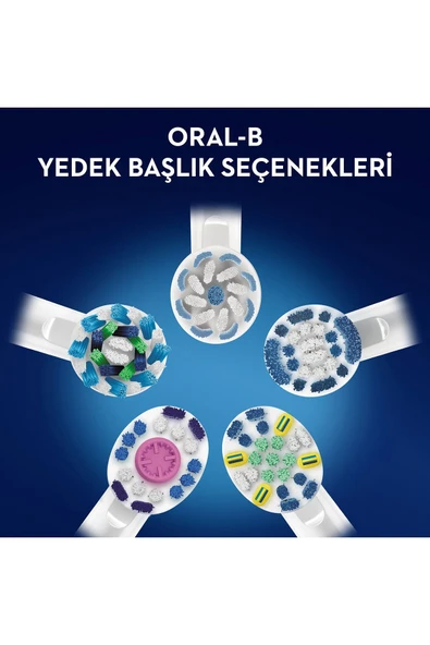 Şarjlı Diş Fırçası Yedek Başlığı Cross Action Siyah 4 Adet - 5