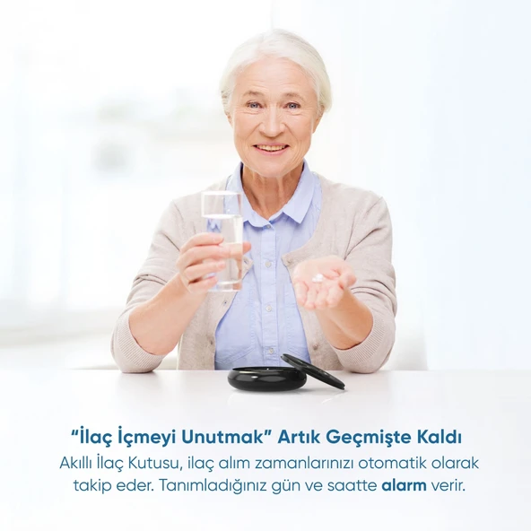 Şımart Akıllı İlaç Kutusu Bluetooth Bağlantılı, Sesli Alarm ve Bildirim - 6