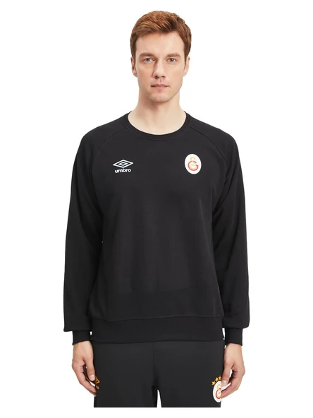 Galatasaray Orijinal Lisanslı Sıfır Yaka Siyah Sweat