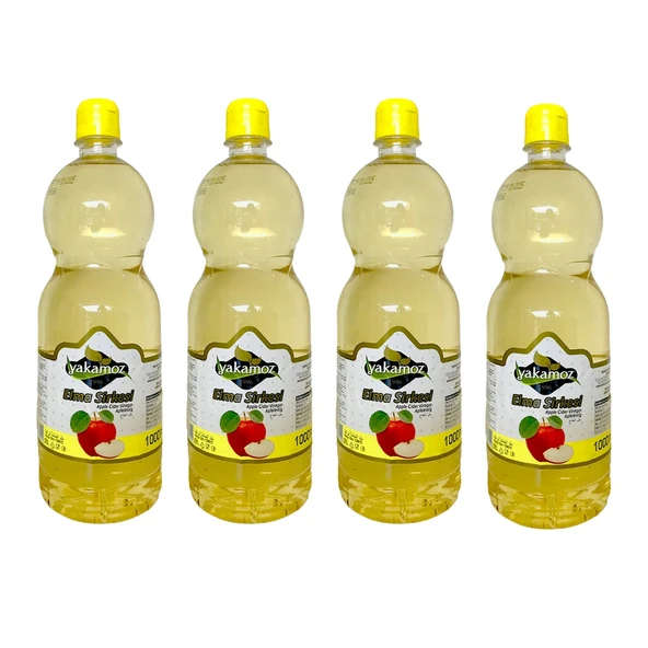 Yakamoz Elma Sirkesi 1000 ml Pet x 4 Adet