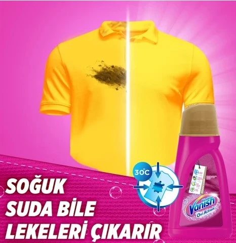 Vanish Kosla Oxi Action Gold Sıvı Leke Çıkarıcı 1400 ml Renkliler İçin - 4