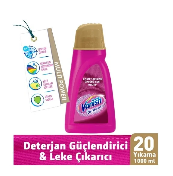 Vanish Kosla Oxi Action Gold Sıvı Leke Çıkarıcı 1400 ml Renkliler İçin - 2
