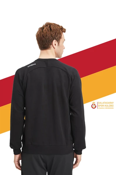 Galatasaray Orijinal Lisanslı Sıfır Yaka Siyah Sweat - 2