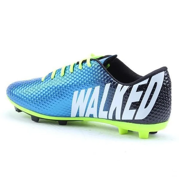 "walked 401 Mavi Sarı Çorapsız Krampon – Konforlu Futbol Performansı - 2