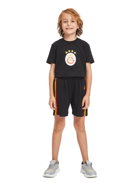 Gs Srt 003 Galatasaray Orijinal Lisanslı Çocuk Şort Siyah - 6