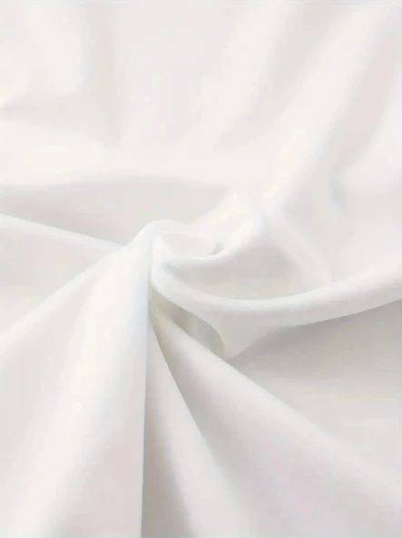 Baskılı Oversize Bisiklet Yaka T-shirt - Beyaz - Resim 2