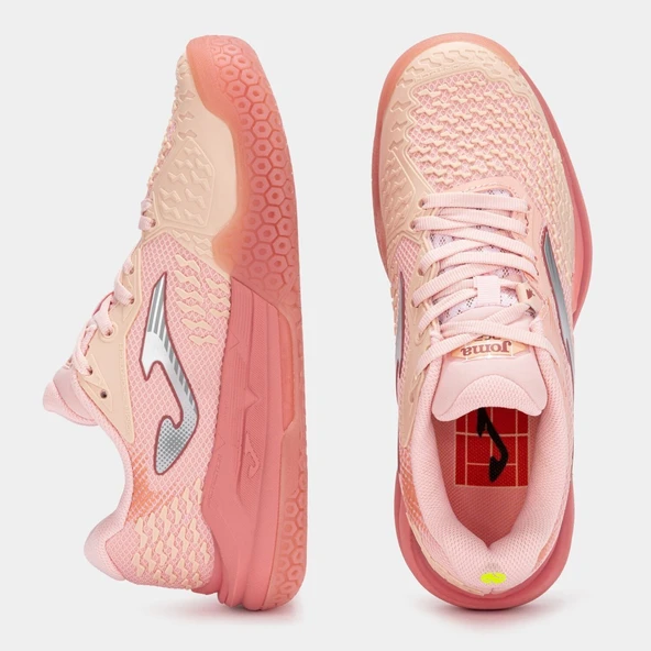 Joma Ace Kadın Pembe Toprak & Sert Kort Tenis Ayakkabısı TACLS2529AC - Resim 4