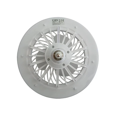 CATA CT-1153 Poyraz Fanlı 42 Watt LED Ampul lamba beyaz ışık vantilatör aydınlatma E27 3 renk dim edilebilir - 5