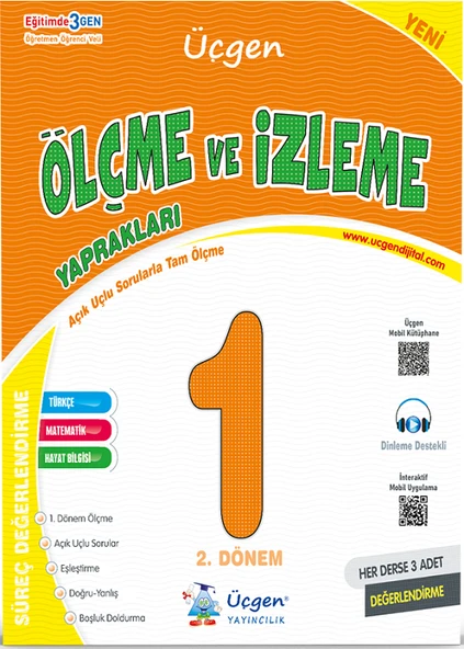 Üçgen 1. Sınıf 2.Dönem Süreç Odaklı Derse Yardımcı Set (4 Kitap) - 5