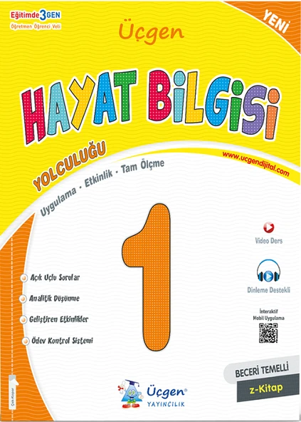 Üçgen 1. Sınıf 2.Dönem Süreç Odaklı Derse Yardımcı Set (4 Kitap) - 2