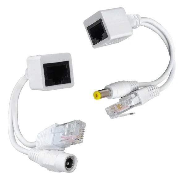 IP KAMERA POE KABLOSU PASİF POE SPLITTER DİŞİ ERKEK POWER UÇ (5047)