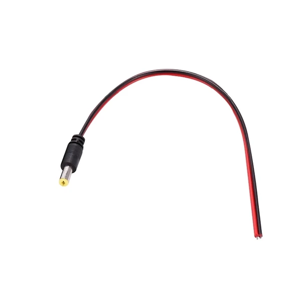 TK 34 FİŞ KABLOLU TEK UÇLU KAMERA İÇİN 20 CM DC POWER JACK KABLOLU (5047)