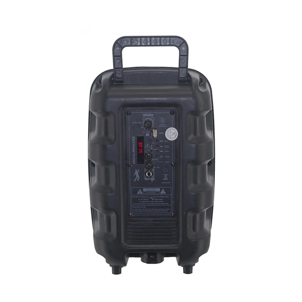 Zore PK-15 FM Radyolu Mikrofonlu RGB TWS 8 inç Stereo Bass Kablosuz Karaoke Hoparlör - 6