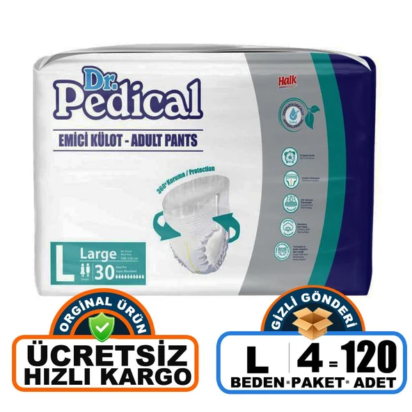 Dr. Pedical  Emici Külot L-Large Beden 120 Adet