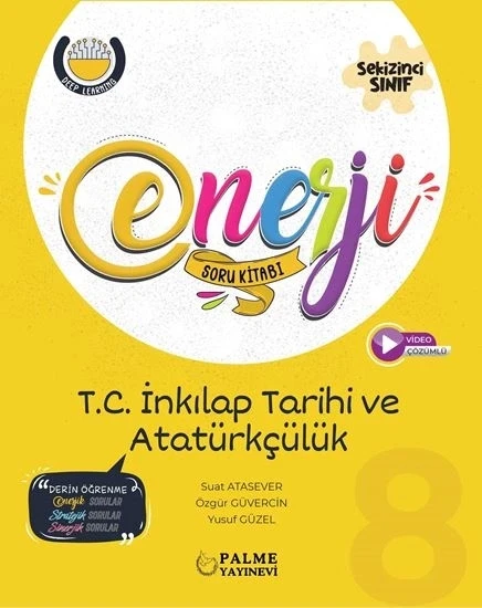 PALME YAYINLARI 8.SINIF LGS ENERJİ T.C İNKİLAP TARİHİ SORU KITABI ürün görseli