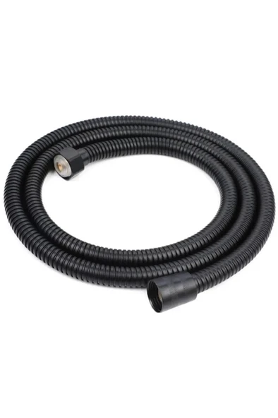 1.Sınıf Dayanıklı Spiral Duş Hortumu Siyah Metal Örgülü 1.5 M KYK1010 - 3