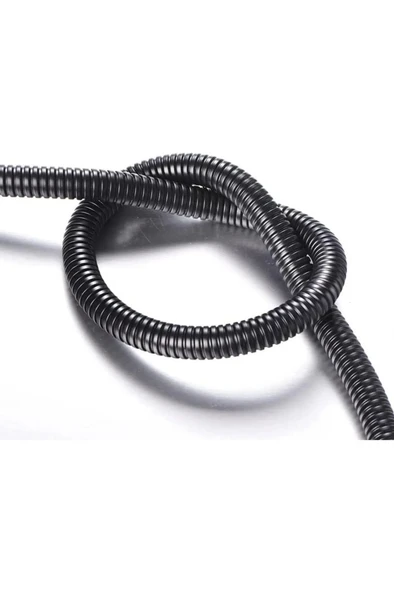 1.Sınıf Dayanıklı Spiral Duş Hortumu Siyah Metal Örgülü 1.5 M KYK1010 - 4