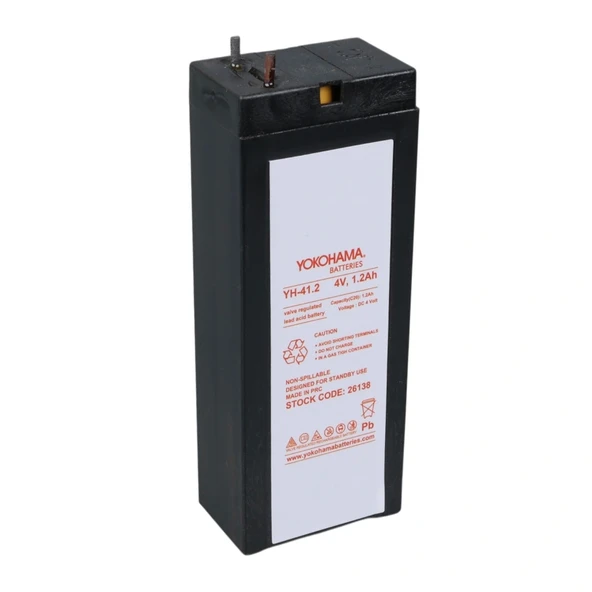 YOKOHAMA YH-41.2 4 VOLT - 1.2 AMPER KURU AKÜ  (35.2 X 22 X 91 MM) (5047)