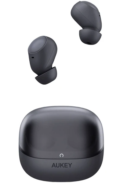 AUKEY EP-M3A-GY Kablosuz Kulaklık 80ms Düşük Gecikme 30 Saat Müzik - Koyu Gri